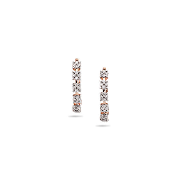 Luxuriant Diamond Hoop Earrings,,hi-res 