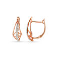 Chic Diamond Gold Earrings 3