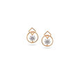 Urban Bloom Geometric Gold Earrings,,hi-res 