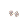 Diamond Dance Rose Gold Studs,,hi-res 