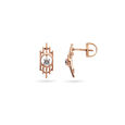 Diamond-Crusted Rose Gold Studs,,hi-res 2