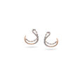 Swan's Embrace Rose Gold Studs,,hi-res 