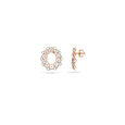 Floral Grace Rose Gold Studs,,hi-res 2