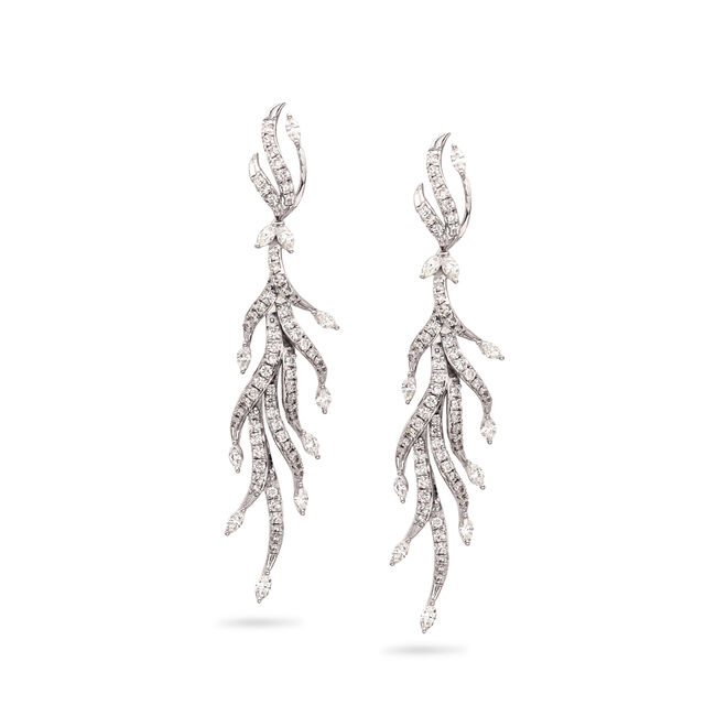 Tendril Diamond Drop Earrings,,hi-res 