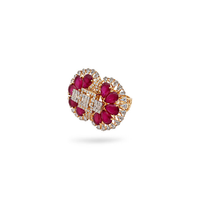 Tanishq Gold Finger Ring,,hi-res 2