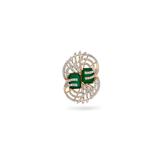 Tanishq Gold Finger Ring,,hi-res 