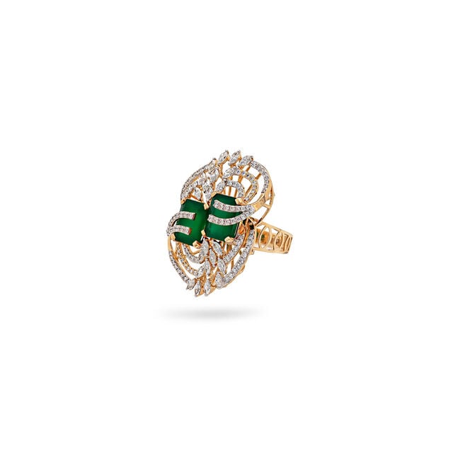 Tanishq Gold Finger Ring,,hi-res 2