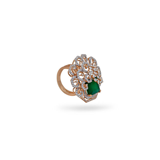 Tanishq Gold Finger Ring,,hi-res