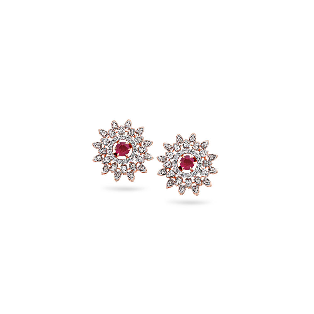 Buy Cherry Delight Diamond Studs at Best Price Tanishq US
