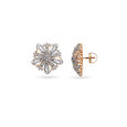 Floral Splendor Yellow Gold Studs,,hi-res 2