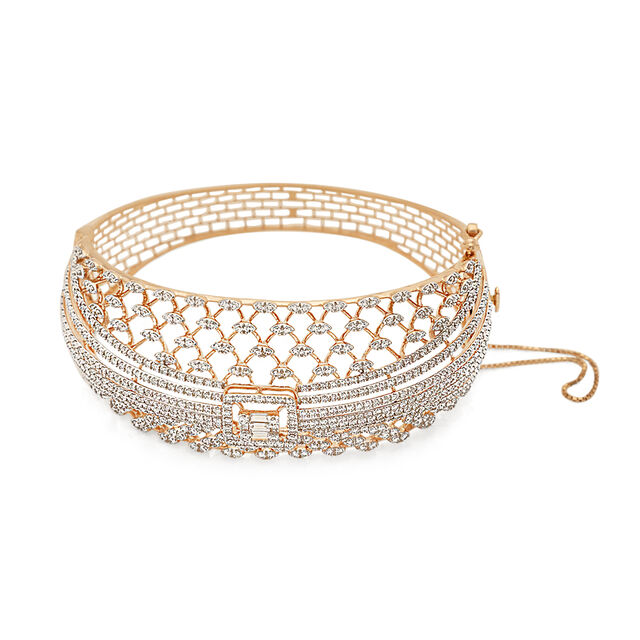 Radiant Embrace Diamond Cuff Bangle,,hi-res 