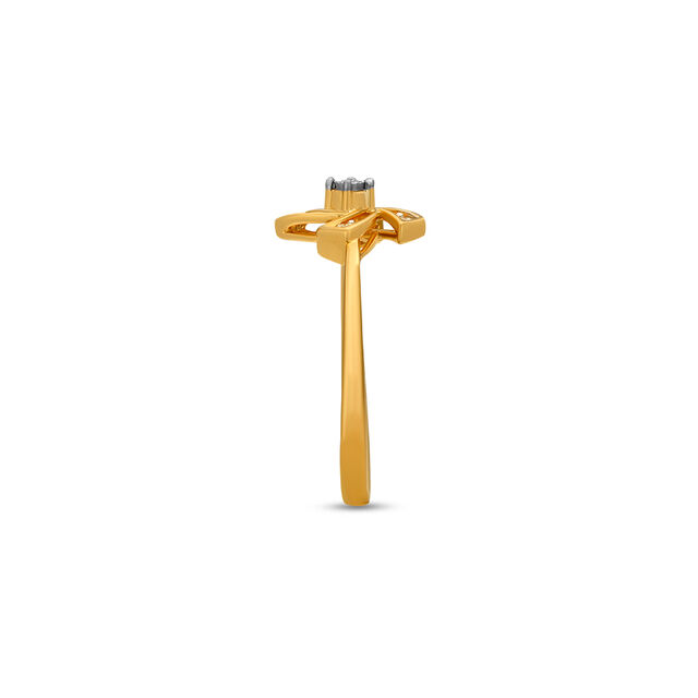 Tanishq 18 Karat Diamond Finger Ring for Women 2