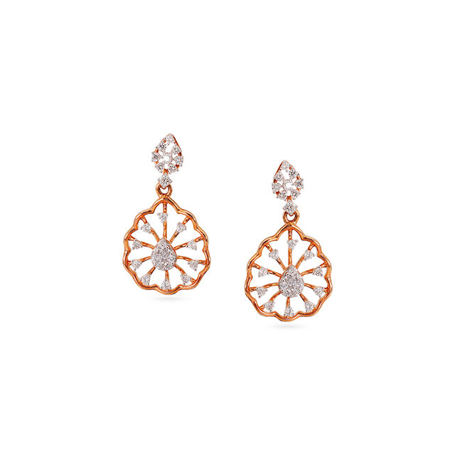 Tanishq 18KT Diamond Necklace Set for Women 3