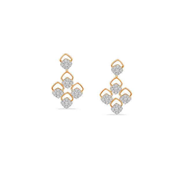 Tanishq 18KT Diamond Earrings for Women 