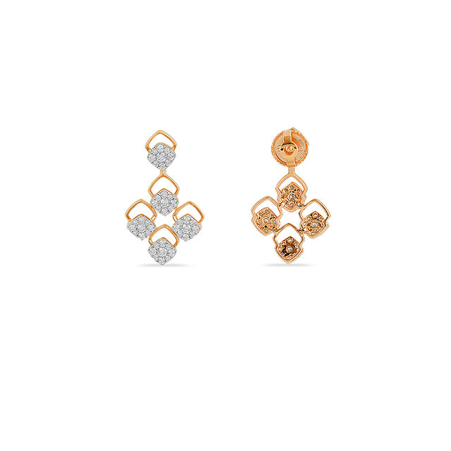 Tanishq 18KT Diamond Earrings for Women 4