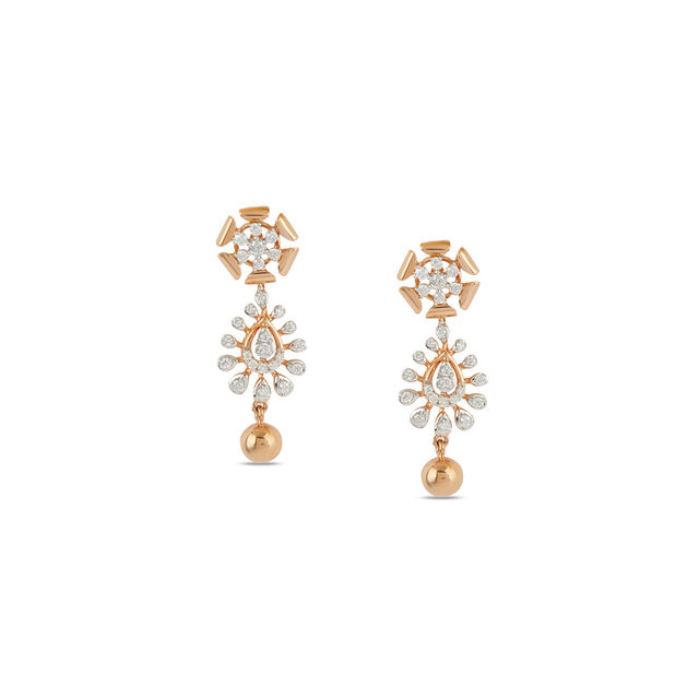 Tanishq 18 Karat Diamond Earrings for Women 