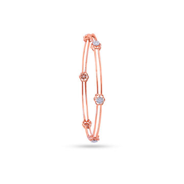 Diamond Array Rose Bangle