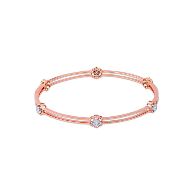 Diamond Array Rose Bangle 2