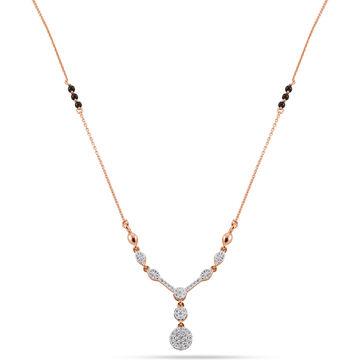 Rose Gold with Diamonds Mangalsutra