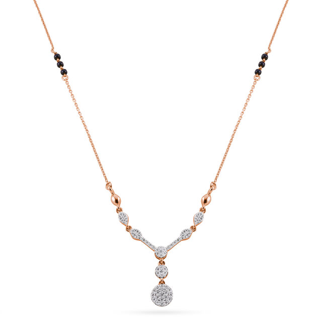 Rose Gold with Diamonds Mangalsutra 2