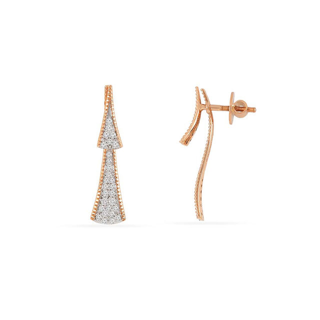 Tanishq 18KT Diamond Earrings for Women 2