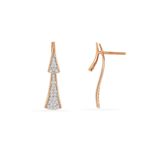 Tanishq 18KT Diamond Earrings for Women 4