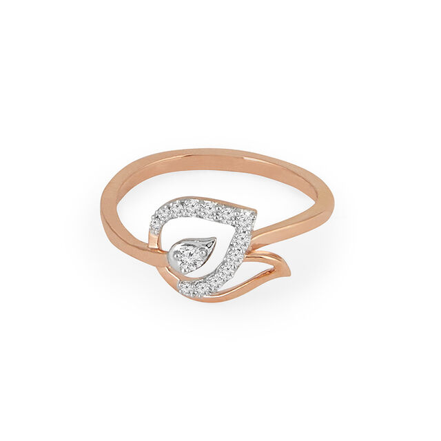 Tanishq 18KT Diamond Finger Ring for Women 