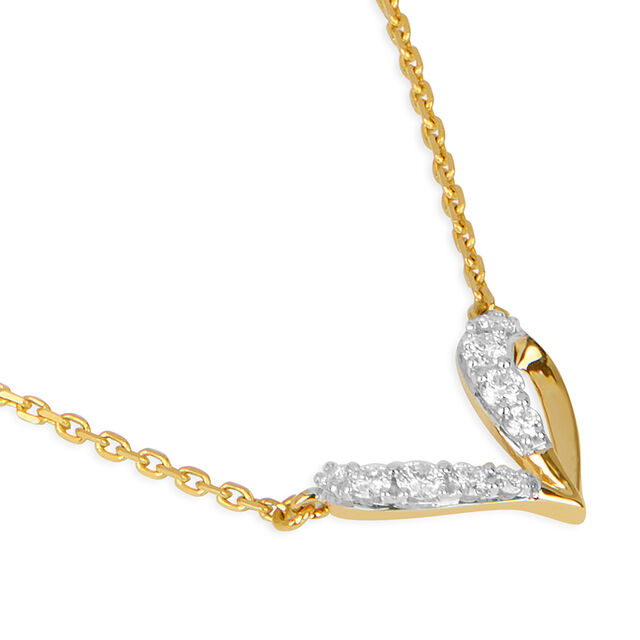 Tanishq 18KT Diamond Necklace for Women 3