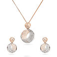 Celestial Symphony Rose Gold and Diamond Pendant & Earring Set,,hi-res 
