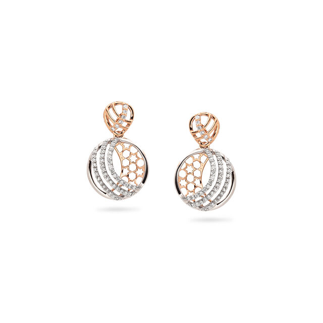 Celestial Symphony Rose Gold and Diamond Pendant & Earring Set,,hi-res 3
