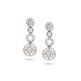 Cascading Circles Diamond and White Gold Earrings,,hi-res 