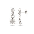 Cascading Circles Diamond and White Gold Earrings,,hi-res 2