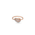 Elegant Swirl Diamond and Rose Gold Ring,,hi-res 