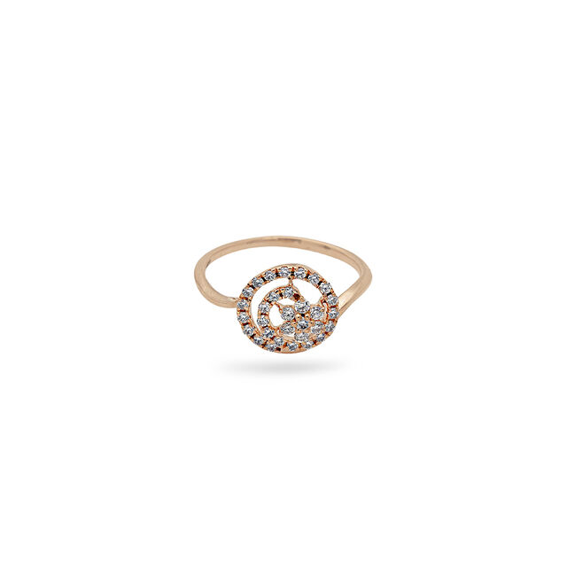 Majestic Spiral Rose Gold Ring,,hi-res 