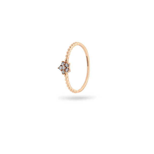 Diamond-Kissed Floral Ring,,hi-res 3