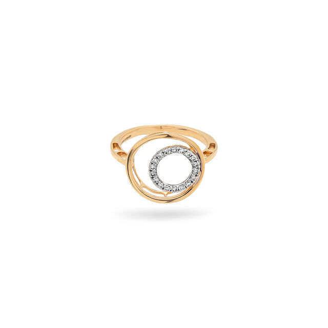 Golden Circle of Radiance Statement Ring,,hi-res 