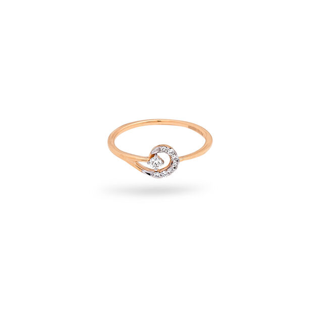 Yellow Gold Swan Serenade Ring,,hi-res 