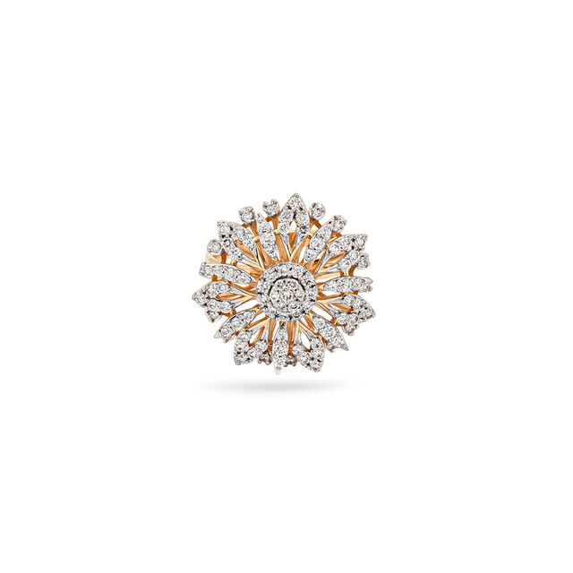 Petals of Perfection Gold and Diamond Ring,,hi-res 