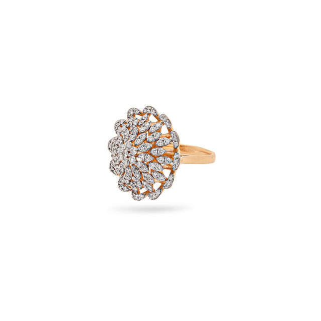 Floral Whispers Diamond and Gold Ring,,hi-res 2