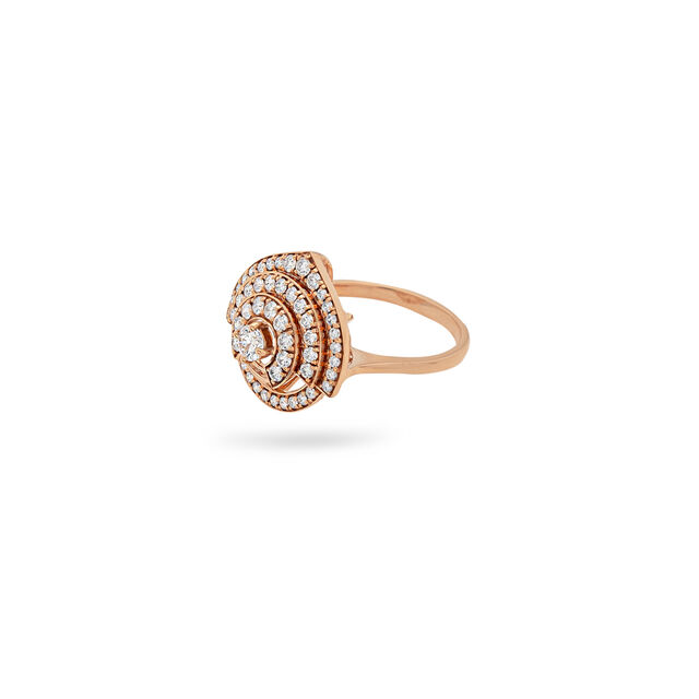 Rose Gold Glamor Cocktail Ring,,hi-res 2
