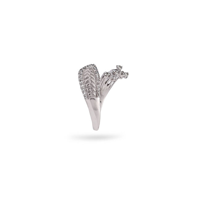 Dainty Leaf Bypass Ring,,hi-res 2