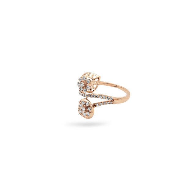 Diamond Leaf Wrap Ring,,hi-res 2