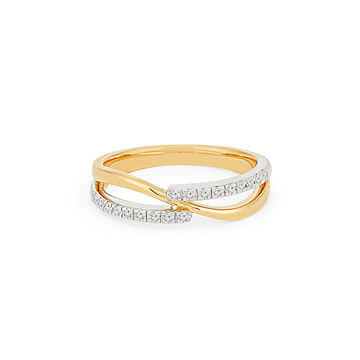 Tanishq 18 KT Intertwined Diamond Ring for Women