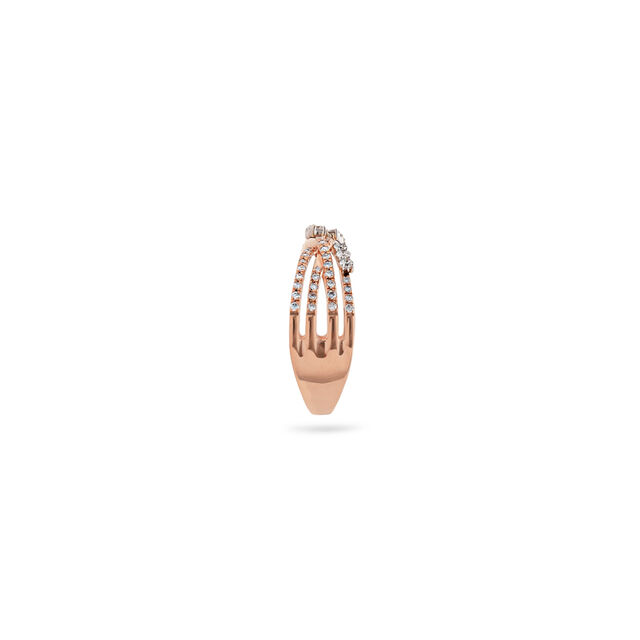 Stunning Interlocking Gold and Diamond Ring,,hi-res 2