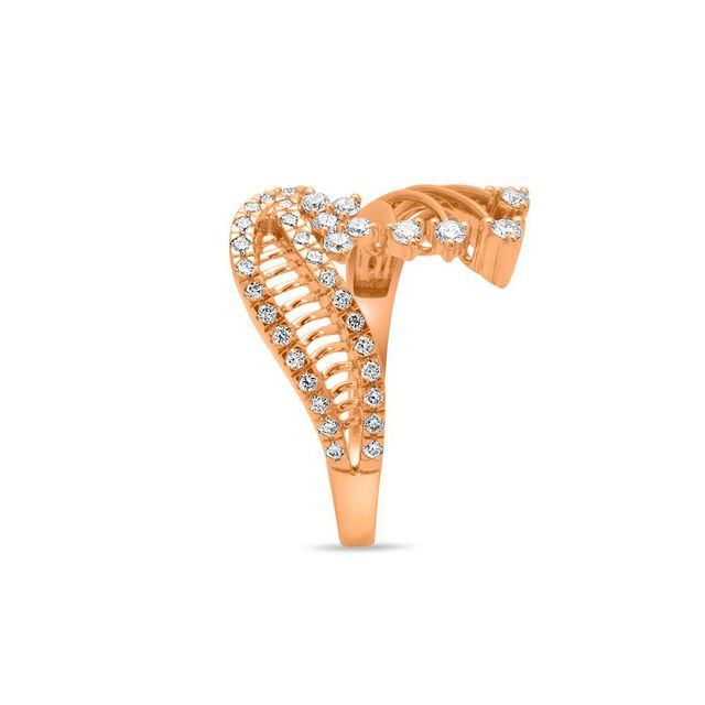 Radiant Flow Gold Ring 