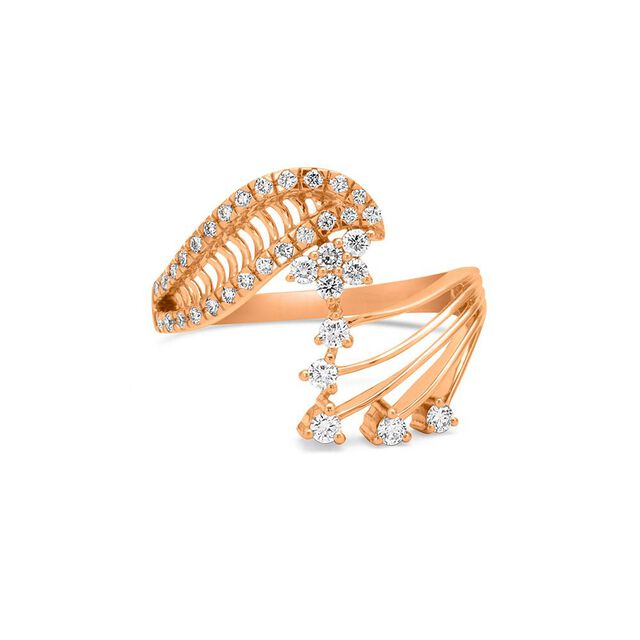 Radiant Flow Gold Ring 2