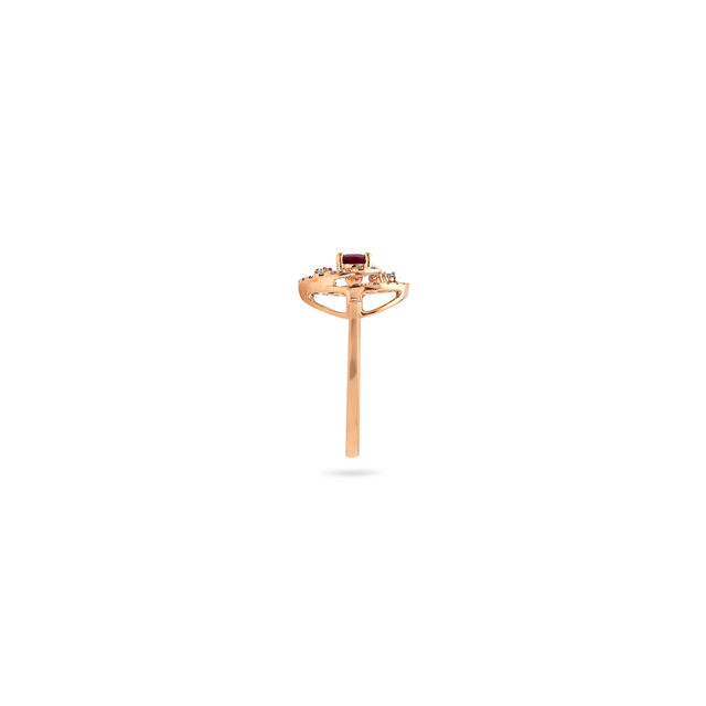 Radiant Ruby Swirl Finger Ring,,hi-res