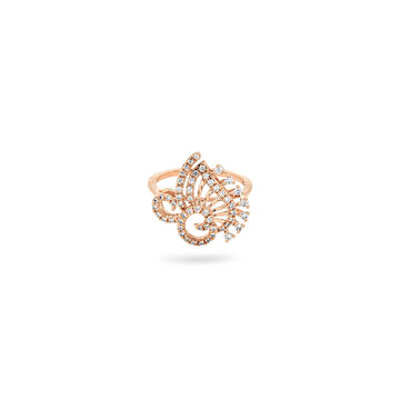 Regal Rose Gold Diamond Ring