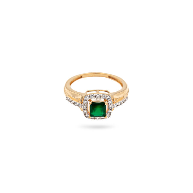 Crown of Onyx Gold Ring,,hi-res 