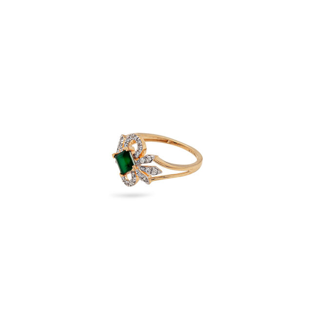 Golden Floral Whispers Ring,,hi-res 2